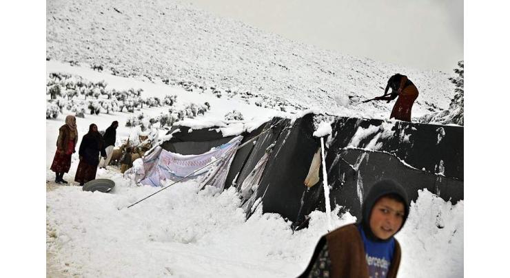 Fresh snow compounds misery of Syrians reeling after powerful quake
