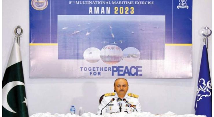 Pakistan Navy's Exercise AMAN-23 to start in Karachi tomorrow