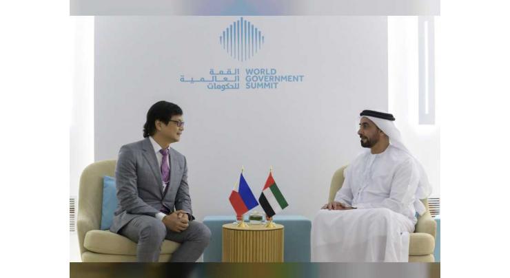 Saif bin Zayed meets Secretary of Interior and Local Government of Philippines