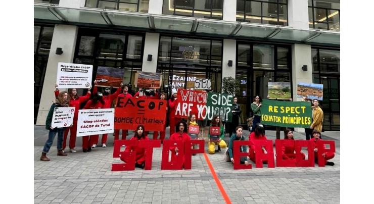 Paris protest against TotalEnergies East Africa oil pipeline
