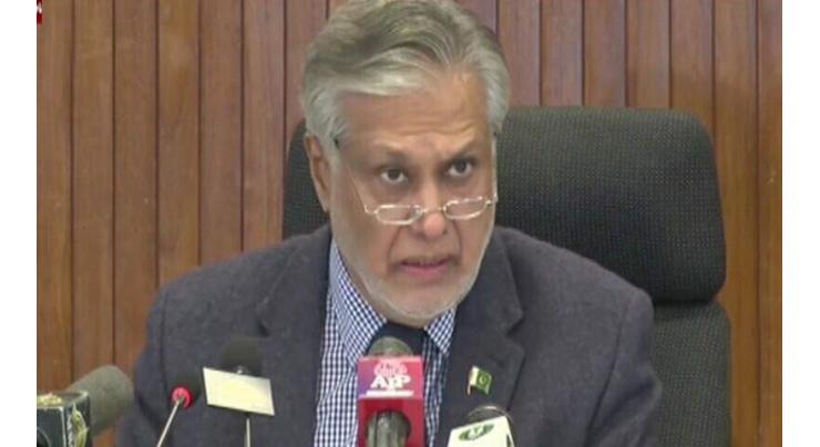 Minister Ishaq Dar categorically refutes default speculations; holds PTI responsible for 'precarious situation'
