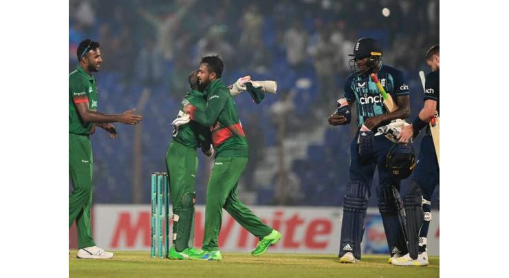 All-round Shakib gives Bangladesh consolation win over England
