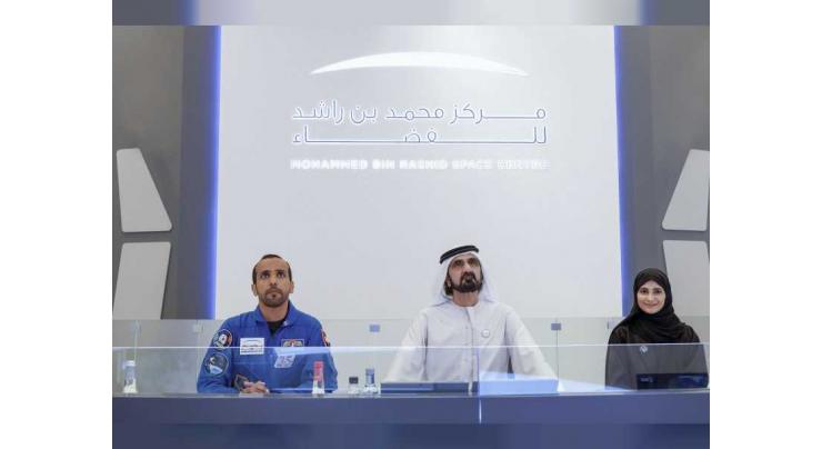 Mohammed bin Rashid speaks with Sultan AlNeyadi during Emirati astronaut’s first live call from ISS