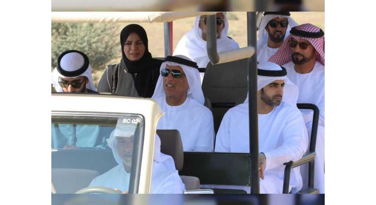 RAK Ruler visits Sharjah Safari, Buhais Geological Park