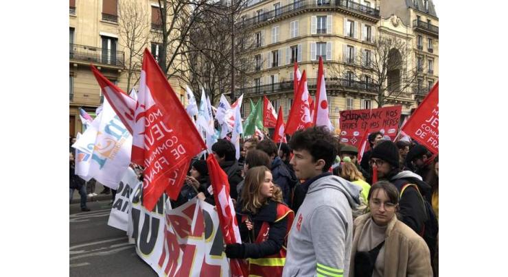 Tens of Thousands Rally in Paris Amid 7th Nationwide Pension Reform Strike