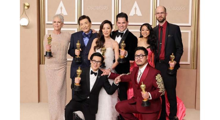 'Everything Everywhere' all-conquering at Oscars
