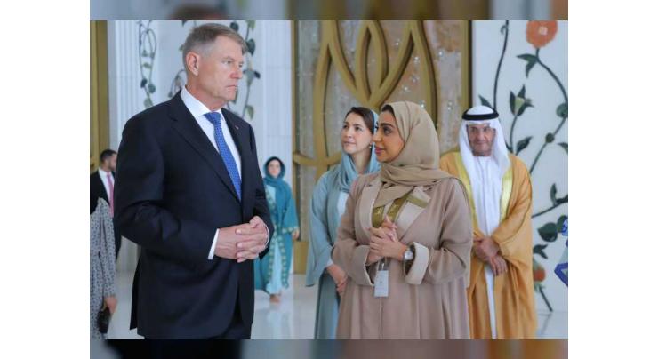 President of Romania visits Sheikh Zayed Grand Mosque