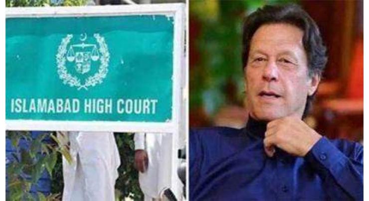 Islamabad High Court (IHC) adjourns Imran Khan's disqualification case till tomorrow

