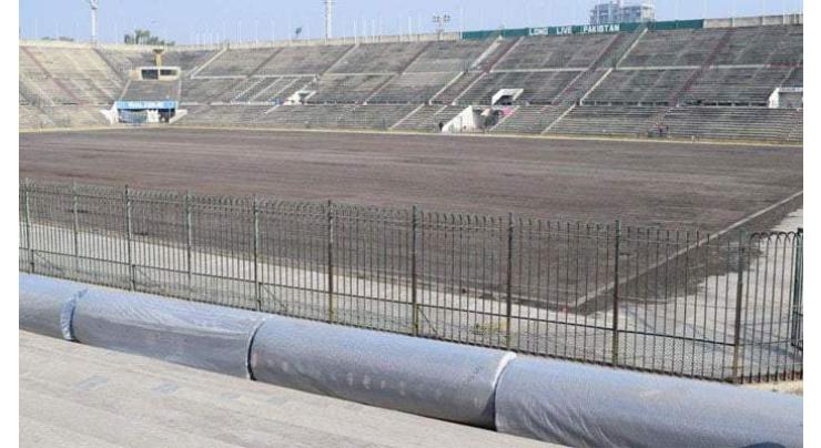 Work to lay FIH approved synthetic turf in National Hockey Stadium started
