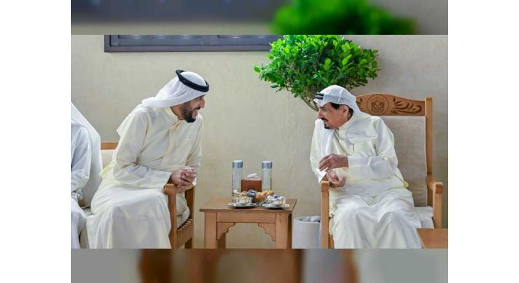 Ajman Ruler receives Deputy Ruler of Umm Al Qaiwain, Ramadan well-wishers