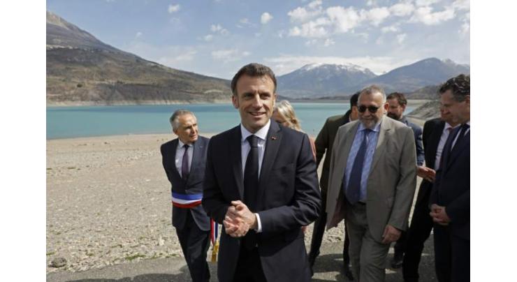 France's Macron dismisses unrest, promises drought action plan
