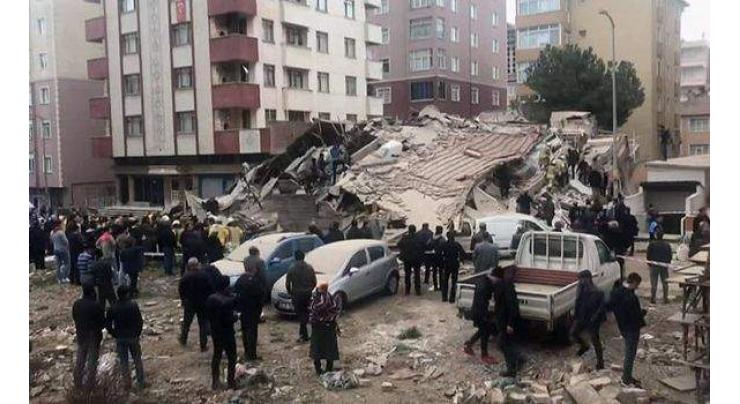 Derelict Historical Building Collapses in Istanbul