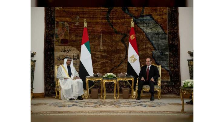 Presidents of UAE, Egypt review bilateral relations, regional developments