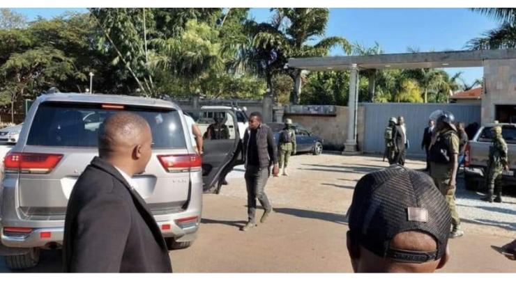Zambia police raid ex-president's house
