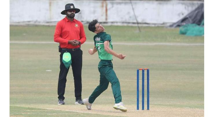 Amir Hassan's five-wicket haul leads Pakistan U19 to nine-wicket win
