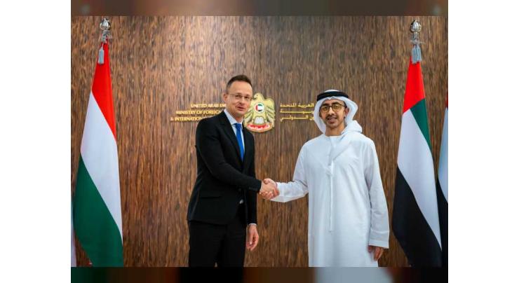 Abdullah bin Zayed, Hungarian Foreign Minister discuss consolidating cooperation, partnership