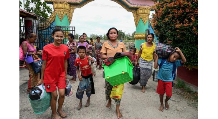 Families seek shelter in Myanmar as Cyclone Mocha approaches
