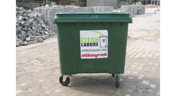 LWMC places 300 painted skips, 150 bins in Lahore

