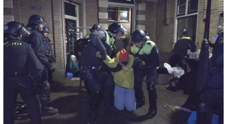 Amsterdam Police Say Arrested 14 Climate Activists for Protesting in University