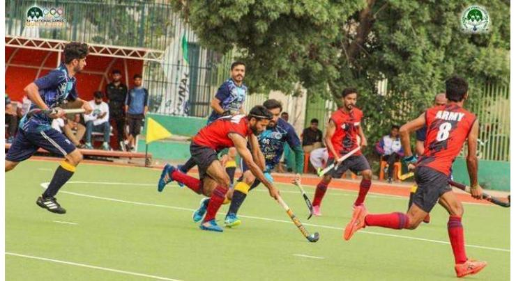 Army & WAPDA qualified final in men's hockey match in National Games

