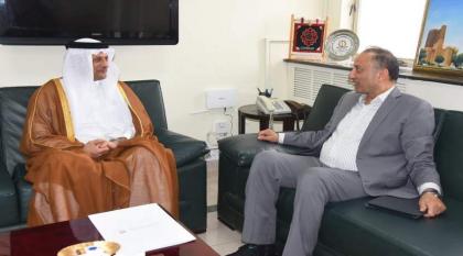 وزیر الدولة للبترول مصدق ملک یجتمع بسفیر دولة قطر لدی باکستان
