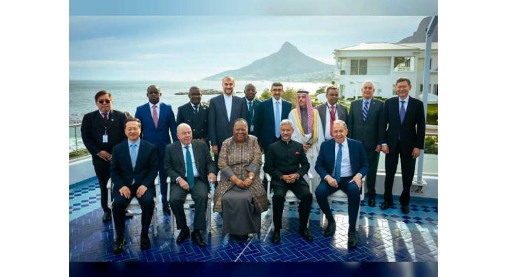 Abdullah bin Zayed participates in ‘Friends of BRICS’ meeting in South Africa