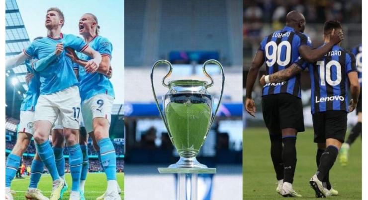 Football: Manchester City v Inter Milan Champions League final starting line-ups
