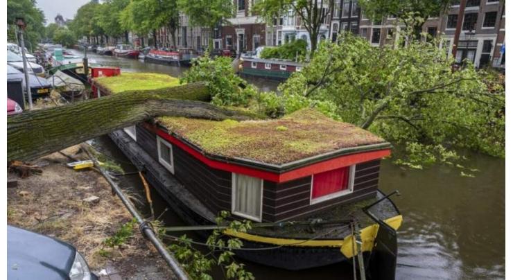 Two dead as strongest summer storm blasts Netherlands, Germany
