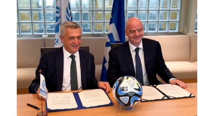 UNHCR, FIFA Sign MoU on Cooperation in Humanitarian Aid to Forcibly Displaced Persons