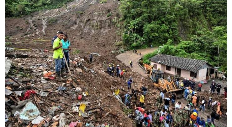 Search for missing after landslide kills 8 in Colombia
