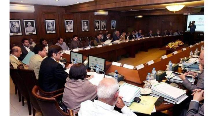 Sindh Cabinet decides more 40 agenda items
