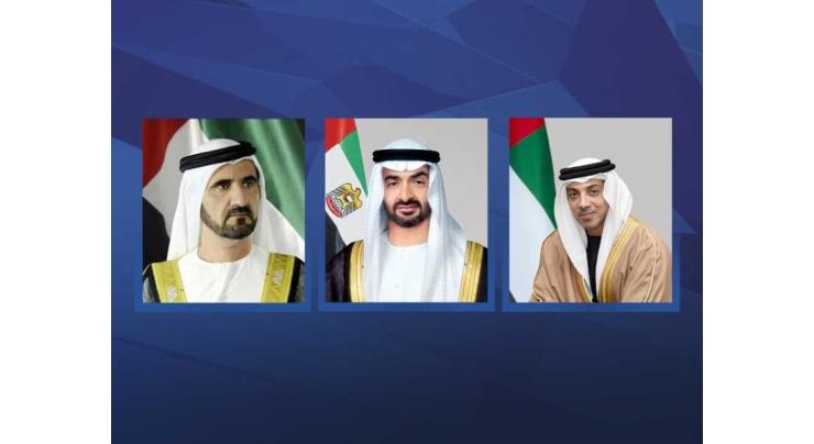 UAE leaders congratulate Egyptian President on July 23rd Revolution anniversary