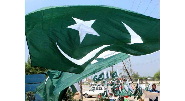 National flags hoist everywhere as Independence Day preparations reach to climax in KP
