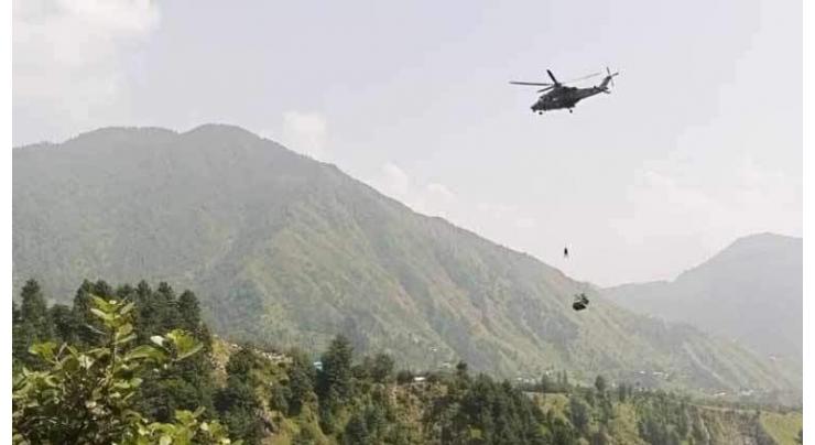 Total 5 students rescued as 3 more evacuated from stranded cable car in Battagram
