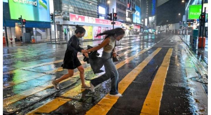 Super Typhoon Saola nears Hong Kong, southern China
