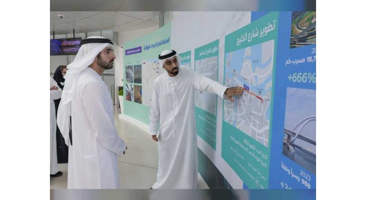 Hamdan bin Mohammed reviews RTA’s strategic projects to develop infrastructure, expand smart traffic systems