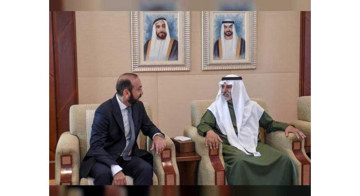 Nahyan bin Mubarak meets Armenia FM; reiterates UAE&#039;s commitment to strengthening ties with all nations