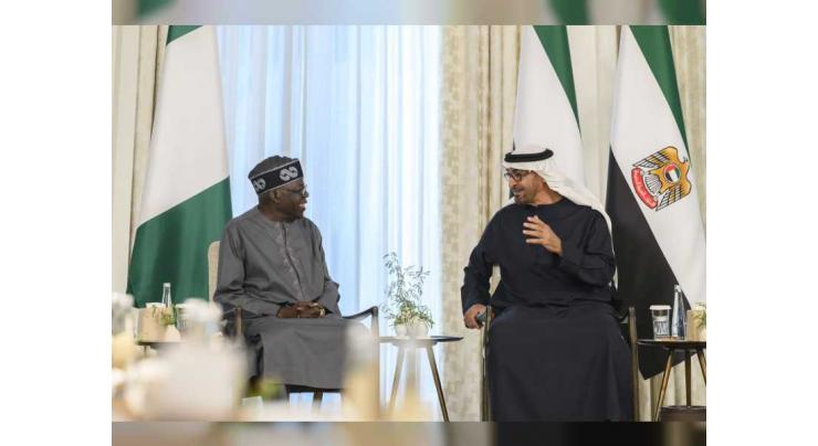 UAE President and President of Nigeria discuss enhancing cooperation