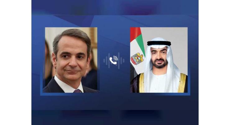 UAE President offers condolences by phone to Greek Prime Minister over flood victims
