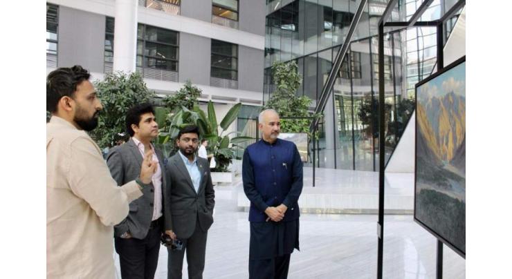 Minister of State for Tourism Wasi Shah, A visit to the exhibition entitled "The North" held in Dubai for the promotion of