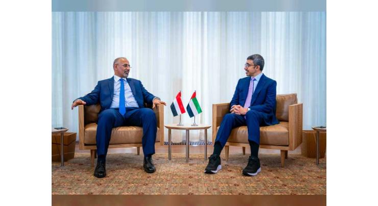 Abdullah bin Zayed meets Deputy Head of Yemen&#039;s Presidential Leadership Council in New York
