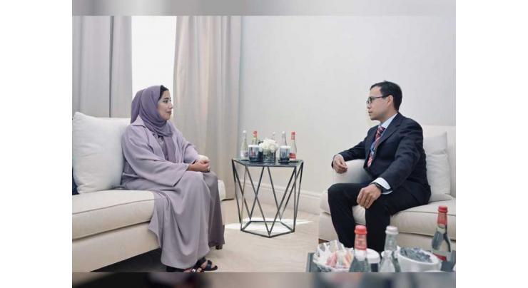 Mona Al Marri meets with Jia Peng, Director, CGTN China Media Group