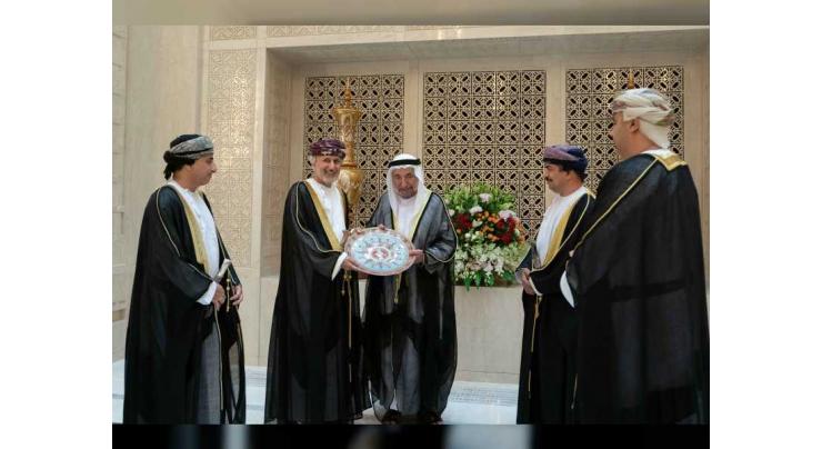 Sharjah Ruler visits Royal Opera House in Muscat