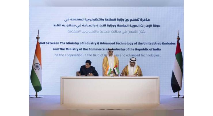 UAE, India sign MoU to drive investment, collaboration in industry, advanced technologies
