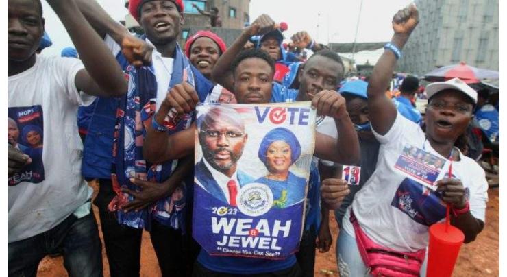Liberia's football superstar president runs for re-election