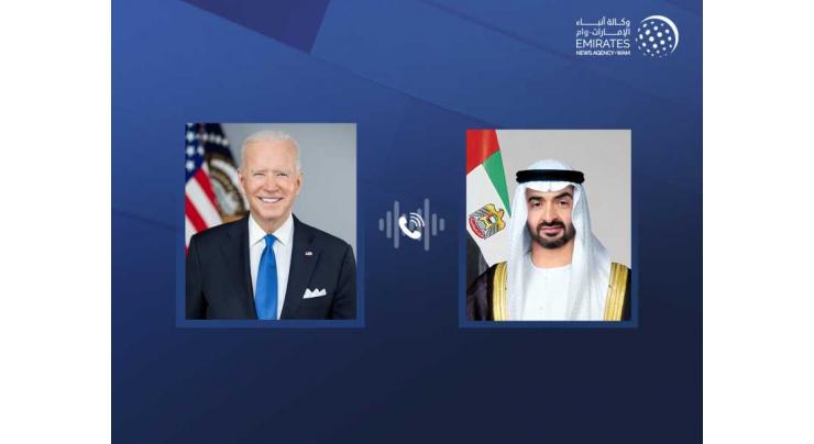 UAE and US Presidents discuss regional developments in phone call