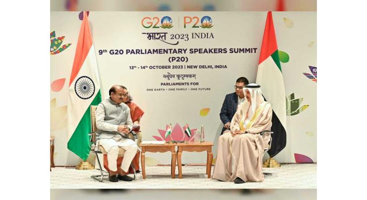 Saqr Ghobash meets India&#039;s Lok Sabha Speaker