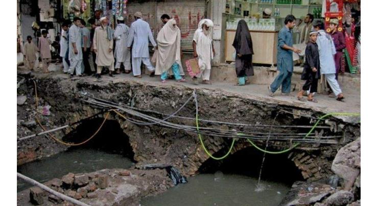 Peshawarites suffer as rapid urbanization deteriorates sewerage system