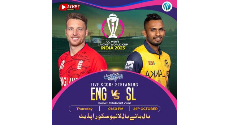 Cricket World Cup 2023 Match 25 England Vs. Sri Lanka, Live Score, History, Who Will Win