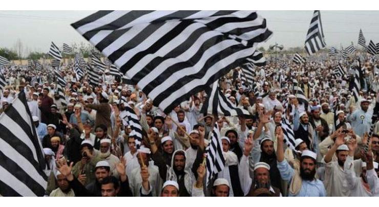 JUI(F) holds rally for immediate restoration of peace in Sindh
